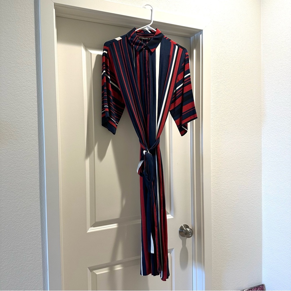 Zara long shirt dress